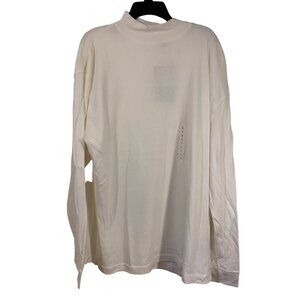 Sun River Mens Long Sleeve White Turtleneck Shirt XL